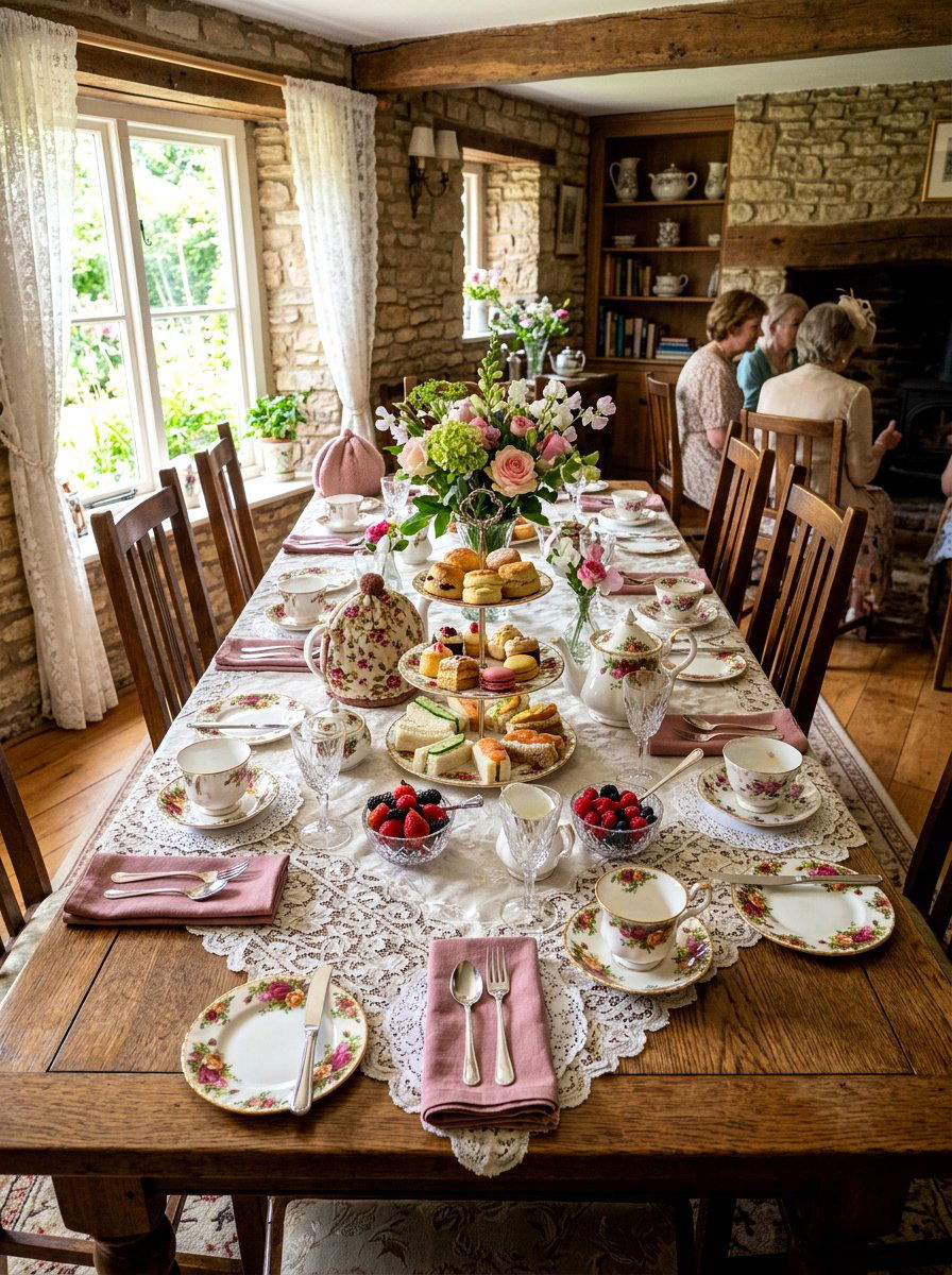 Vintage tea party table - 25 Spring Place Setting Ideas