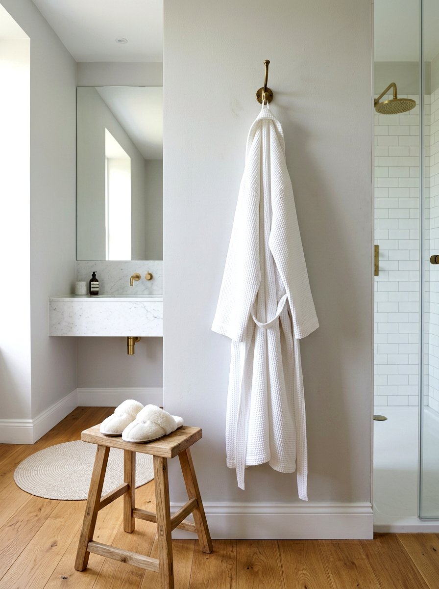 Waffle Knit Robe - 25 Spring Spa Decor Ideas