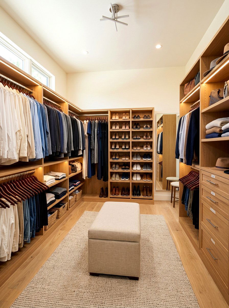 Walk In Closet Organization - 25 Spring Real Estate Staging Ideas