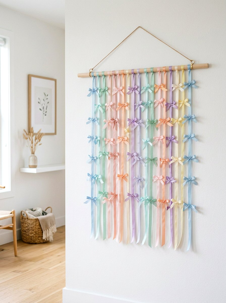 Wall Hanging Bow - 25 Spring Bow Decor Ideas