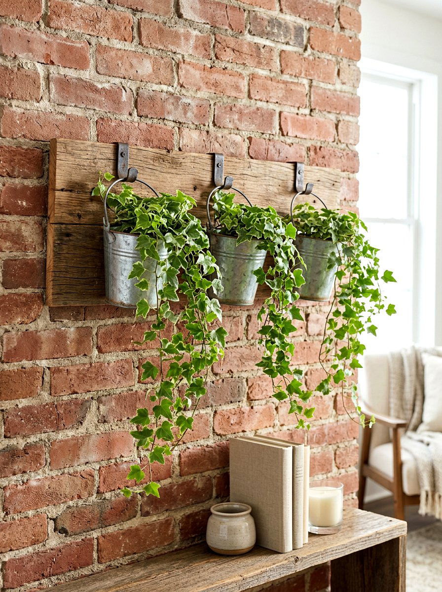 Wall Mounted Galvanized Planter - 25 Spring Galvanized Bucket Decor Ideas