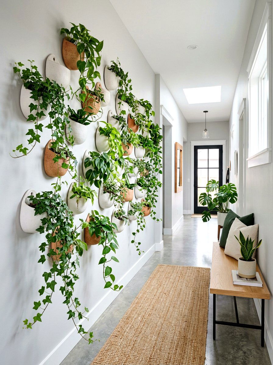 Wall Pocket Planter - 25 Spring Hallway Wall Decor Ideas