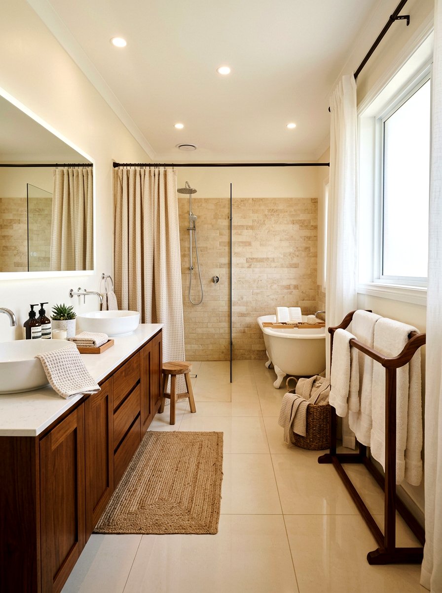 Warm White Bathroom - 25 Spring Warm White Decor Ideas