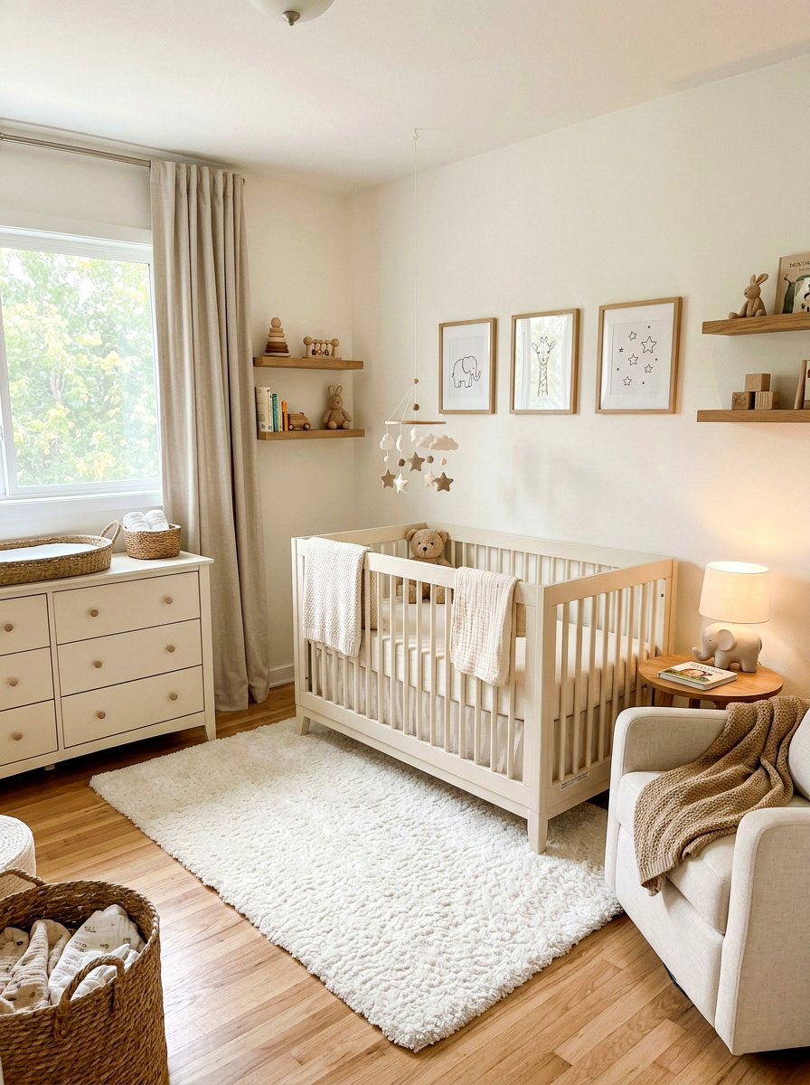Warm White Nursery - 25 Spring Warm White Decor Ideas