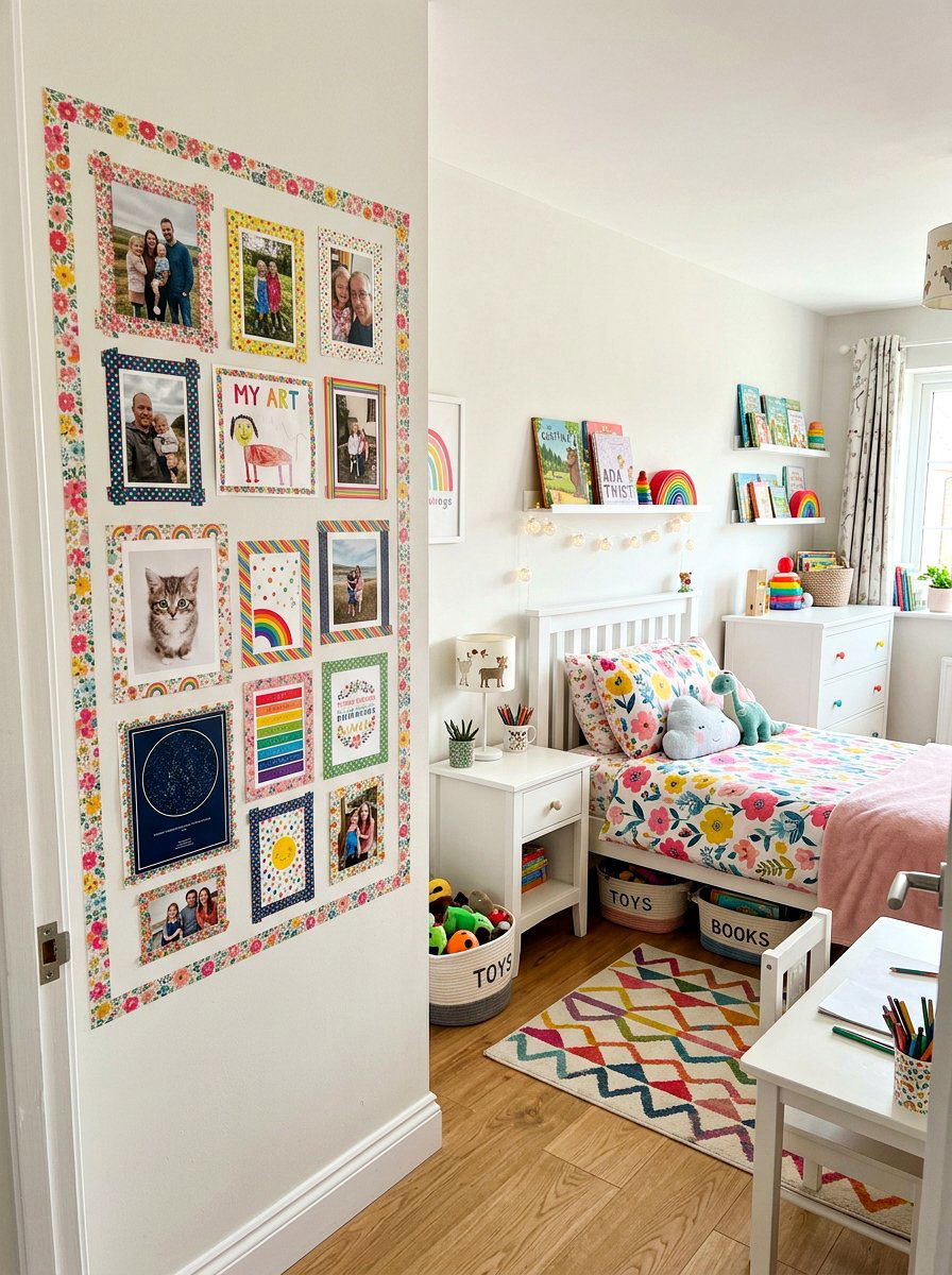 Washi Tape Frame - 25 Spring Photo Frame Decor Ideas