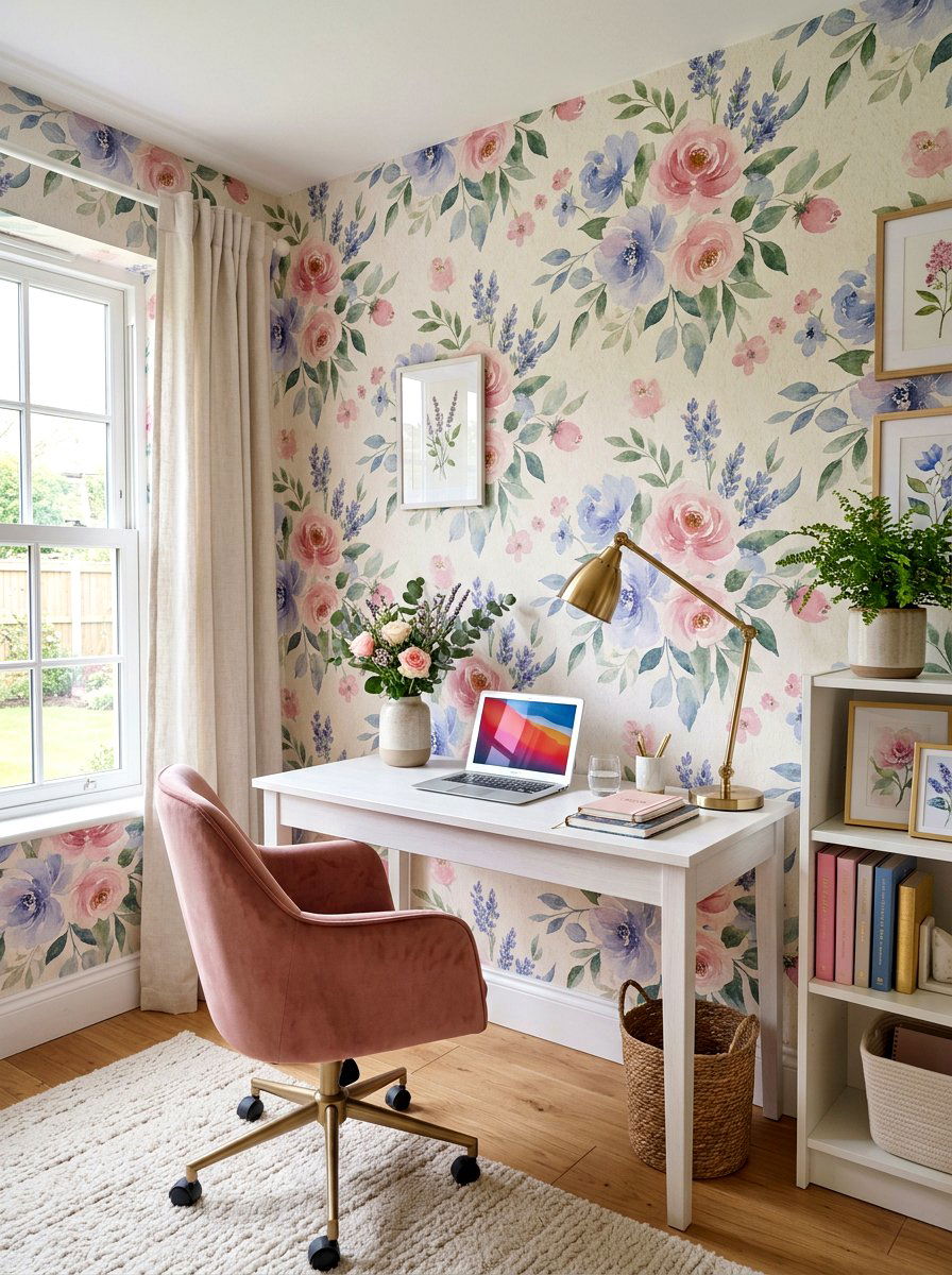 Watercolor Floral Wallpaper - 25 Spring Wallpaper Ideas