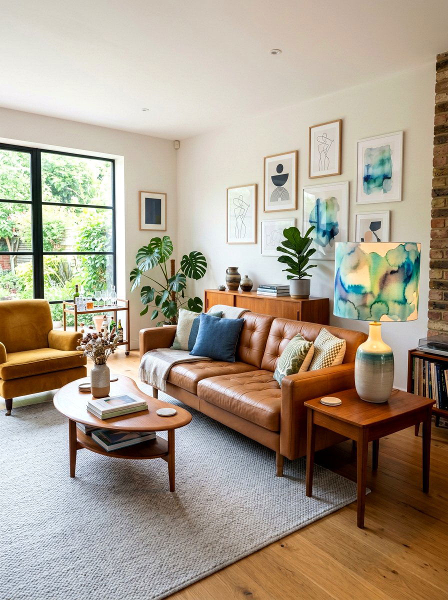 Watercolor Lamp Shade - 25 Spring Lamp Shade Ideas