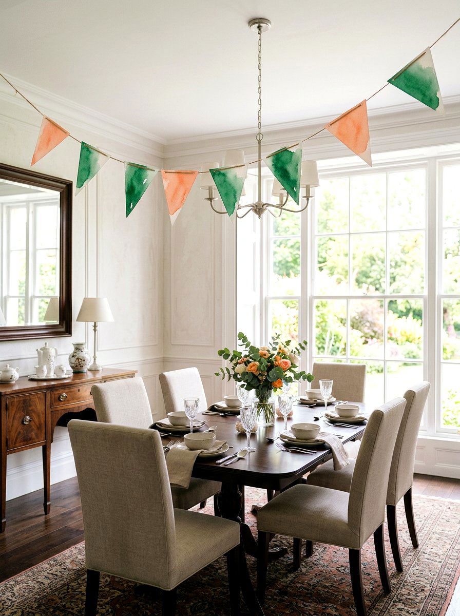 Watercolor Paper Bunting - 25 Spring Bunting Ideas