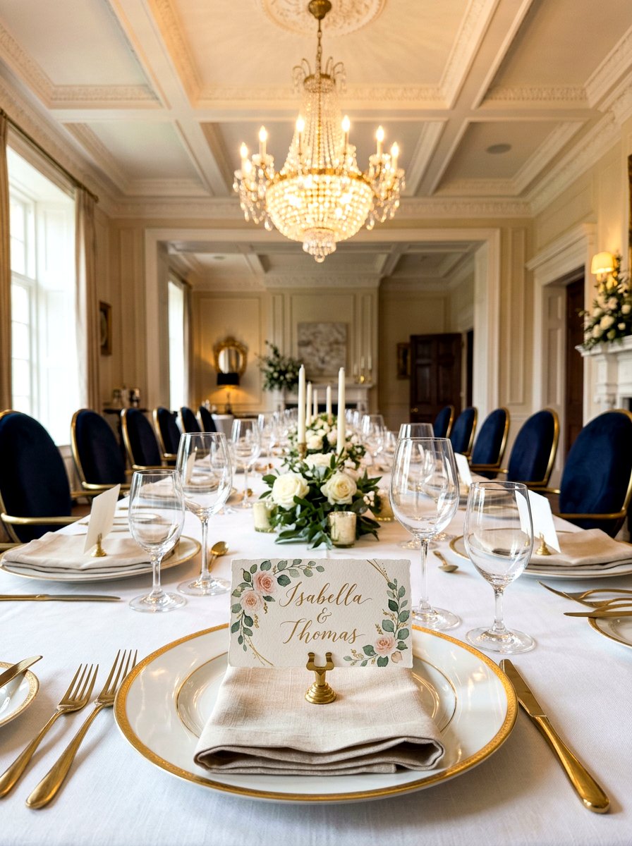 Watercolor Place Cards - 25 Spring Luncheon Decor Ideas