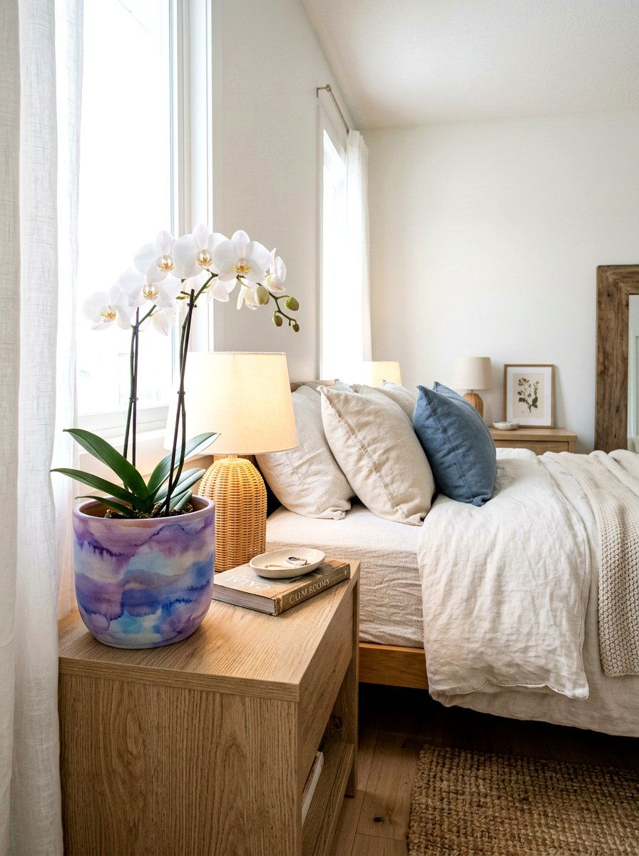 Watercolor wash clay pot - 25 Spring Pot Painting Ideas