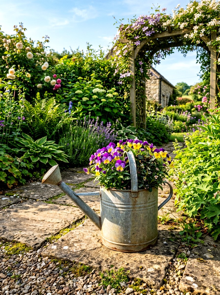 Watering Can Planter - 25 Spring DIY Decor Ideas