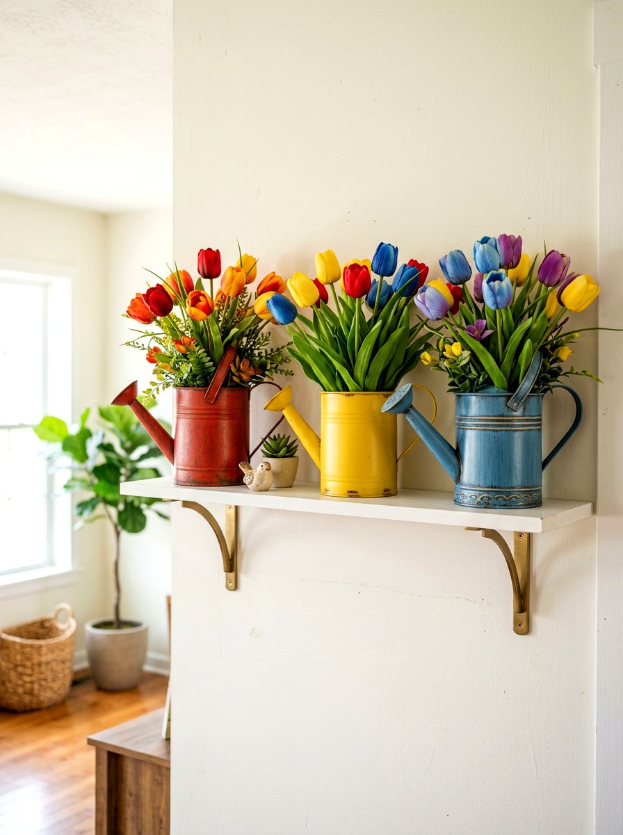 Watering Can Planter Decor - 25 Spring Toddler Room Decor Ideas
