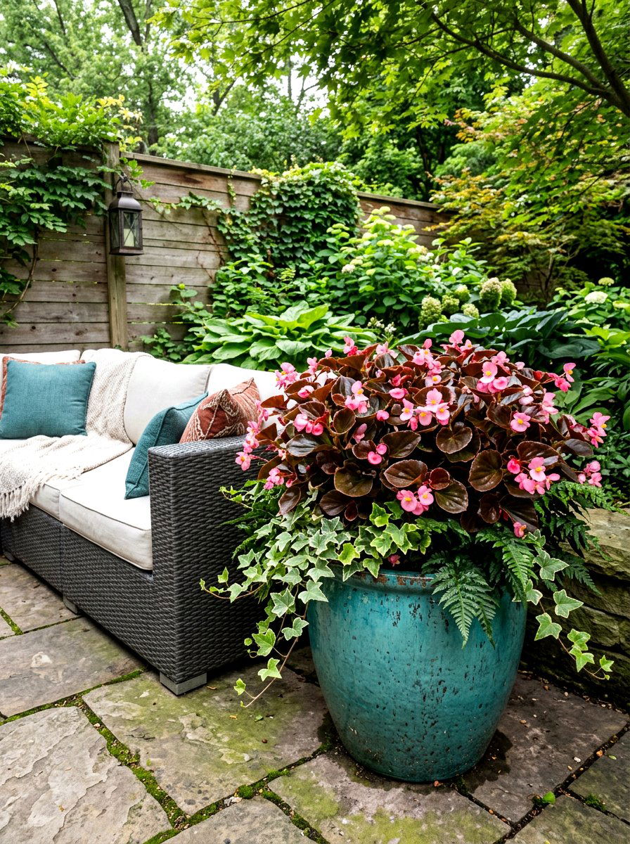 Wax Begonia Container - 25 Spring Annual Flower Ideas