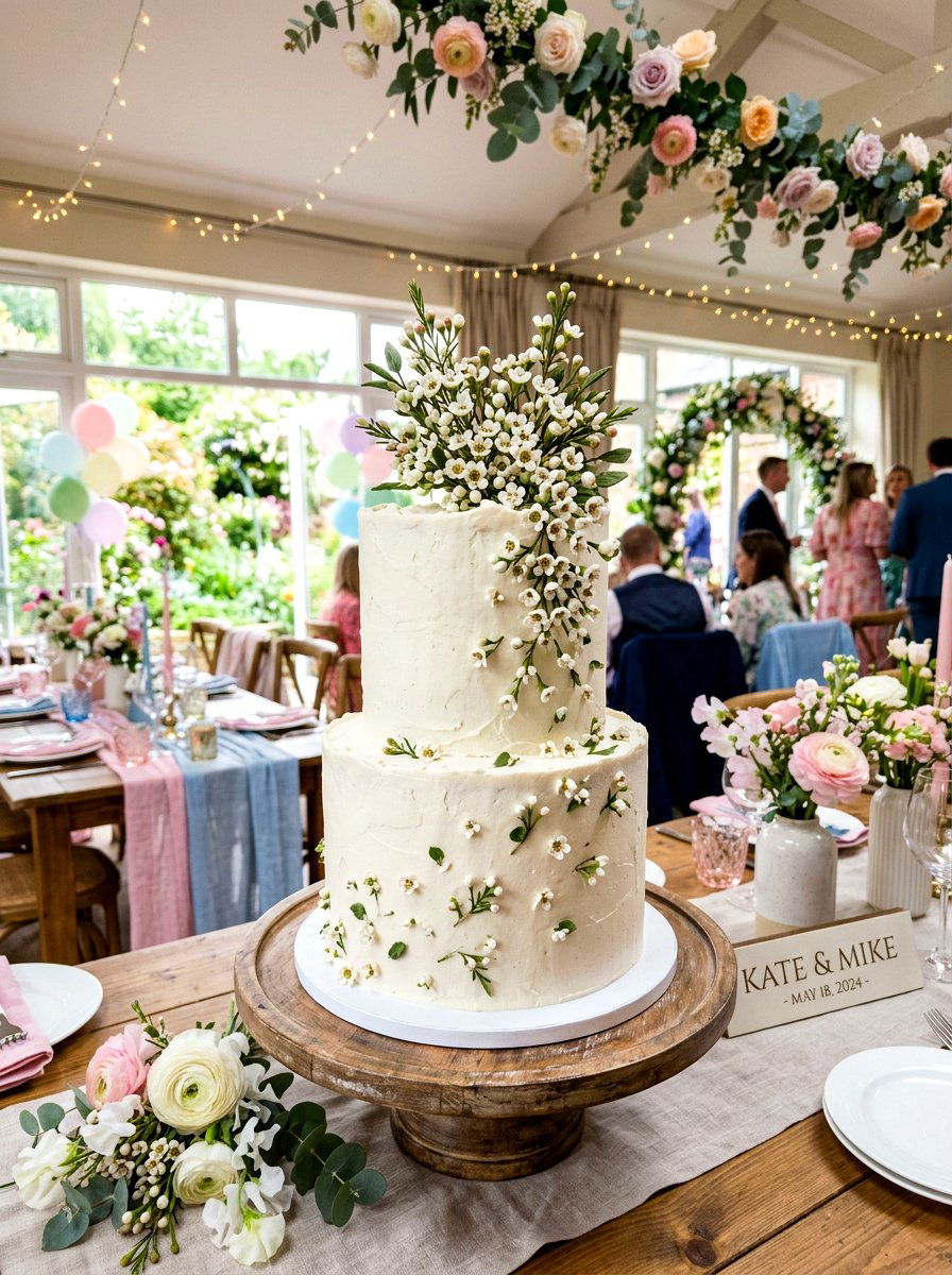 Wax Flower Cake Topper - 25 Spring Wax Flower Ideas