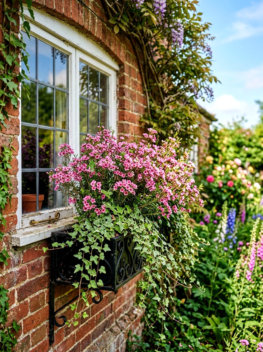 Wax Flower Window Box - 25 Spring Wax Flower Ideas