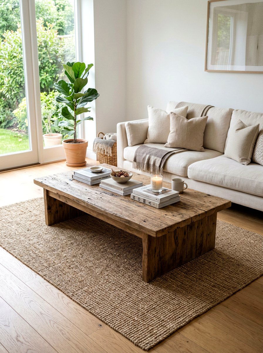 Weathered Wood Coffee Table - 25 Spring Distressed Furniture Ideas