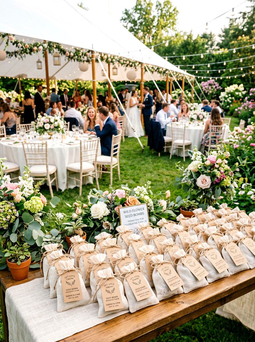 Wedding Favor Seed Bomb - 25 Spring Seed Bomb Ideas