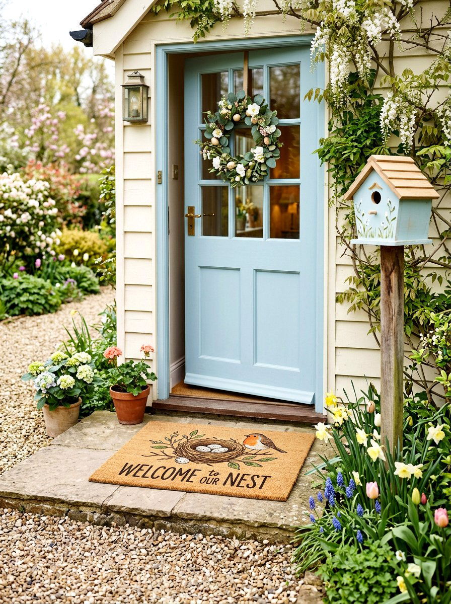 Welcome To Our Nest Doormat - 25 Spring Doormat Ideas