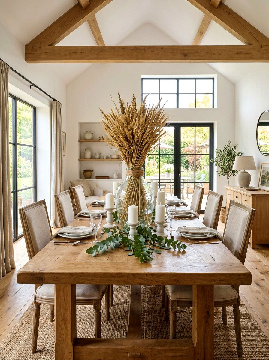 Wheat bundle centerpiece - 25 Spring Wheat Bundle Ideas