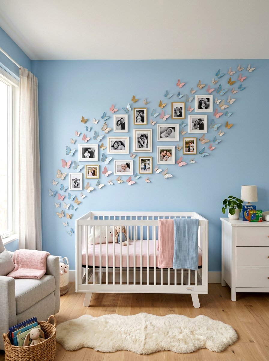 Whimsical Butterfly Wall Art - 25 Spring Photo Wall Ideas