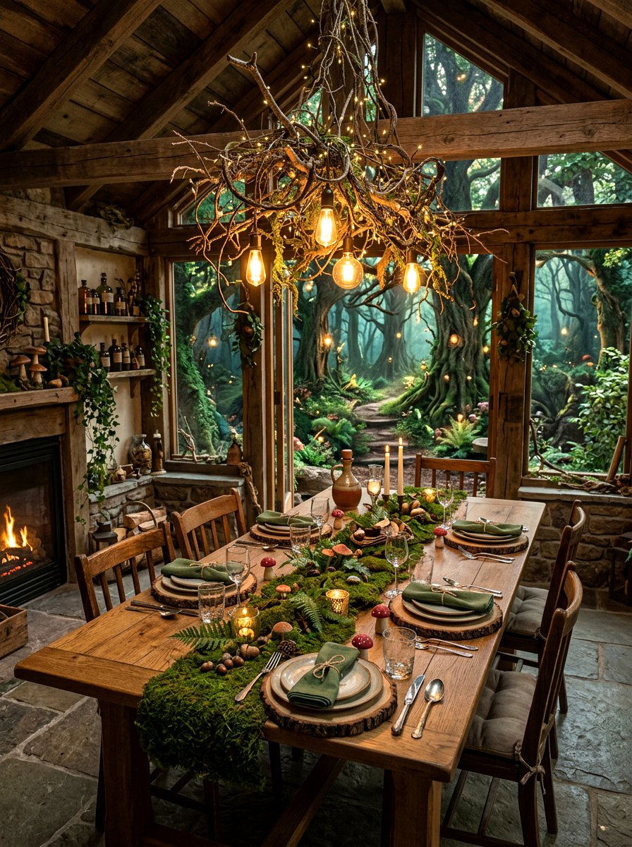 Whimsical Fairytale Forest - 25 Spring Dinner Party Decor Ideas