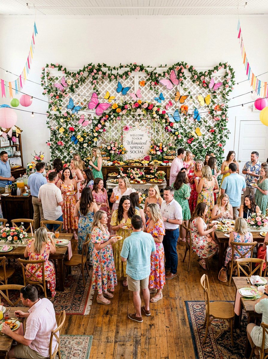 Whimsical Spring Social - 25 Spring Ice Cream Social Decor Ideas
