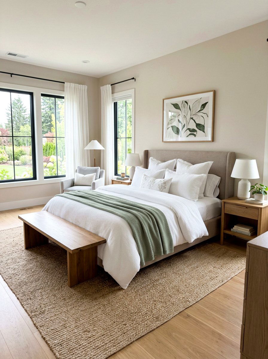 White Bedding Set - 25 Spring Real Estate Staging Ideas