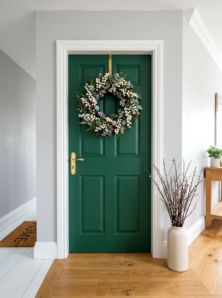 White Berry Wreath - 25 Spring Mini Door Wreath Ideas