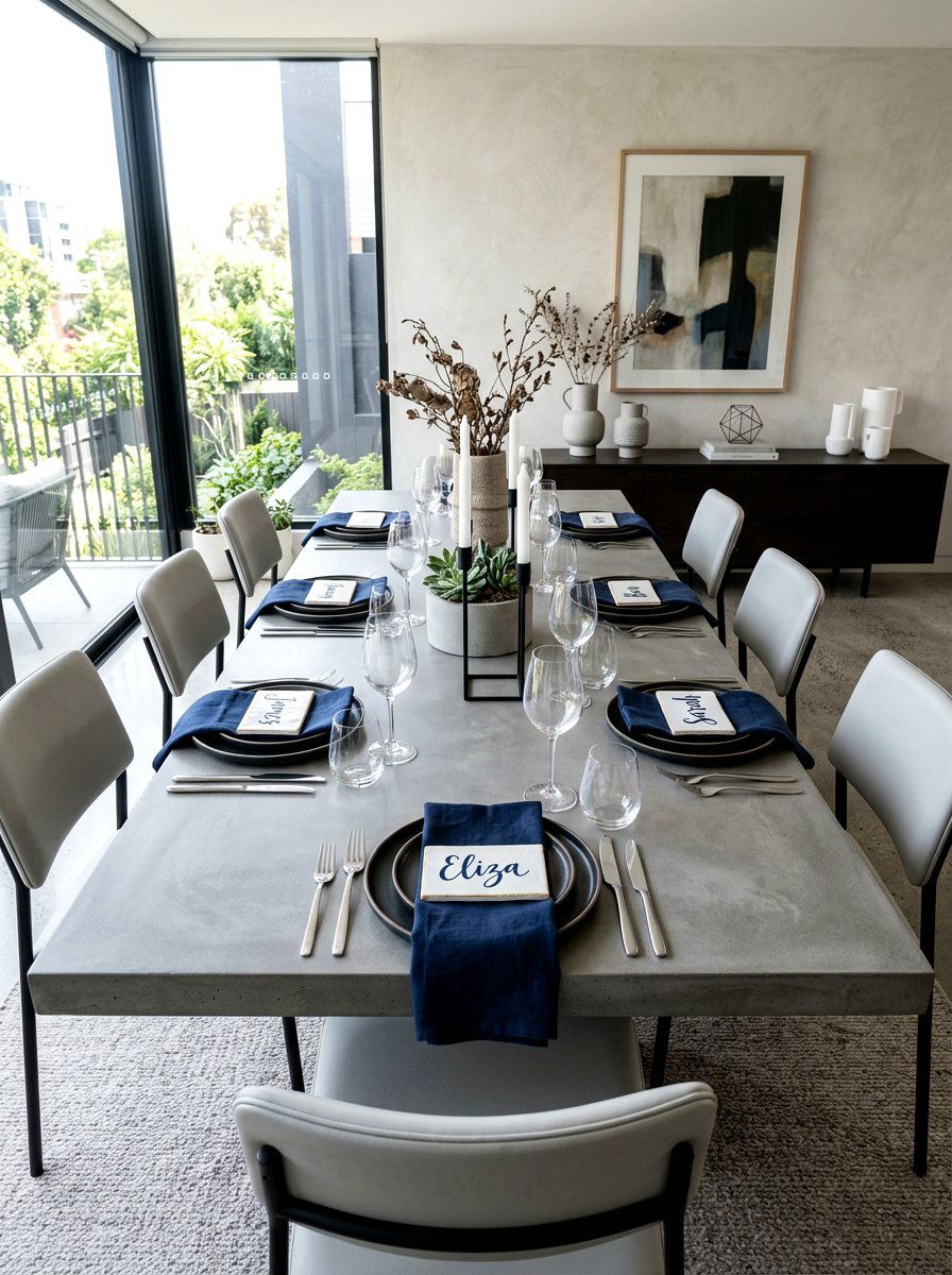 White Ceramic Tile - 25 Spring Place Card Ideas