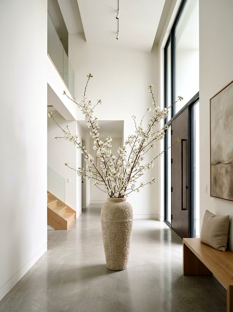 White Cherry Blossom Branch - 25 Spring Floral Arrangement Ideas