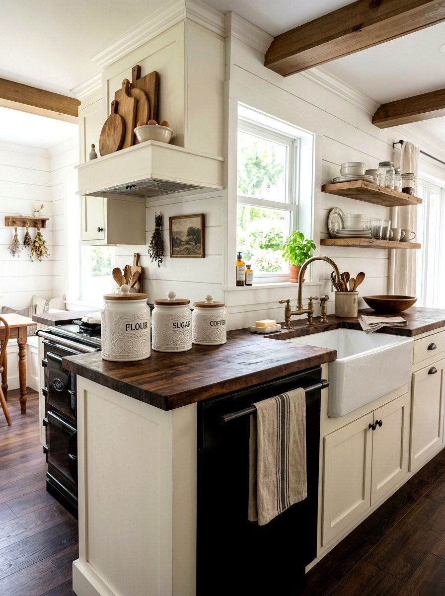 White Farmhouse Canisters - 25 Spring Kitchen Canisters Ideas