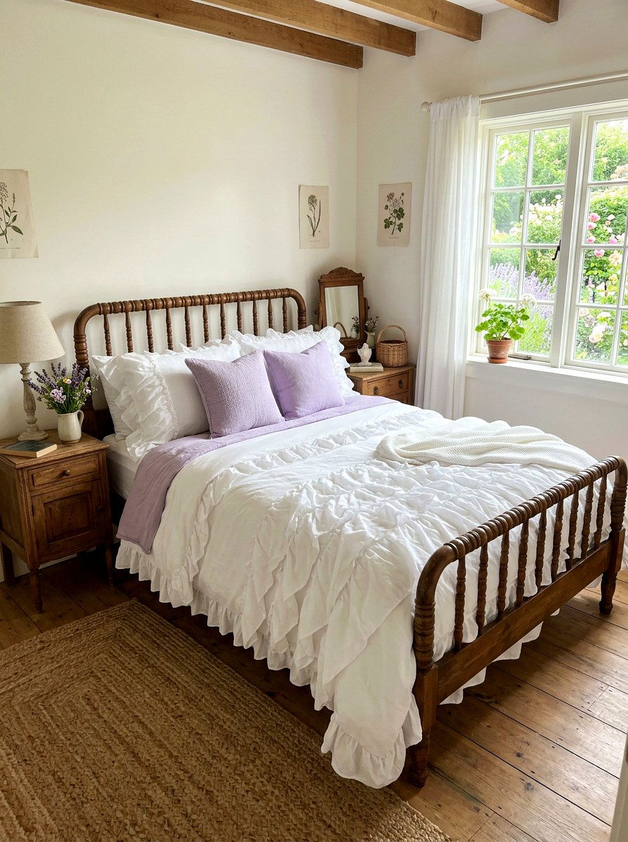 White Ruffle Duvet Cover - 25 Spring Duvet Cover Ideas