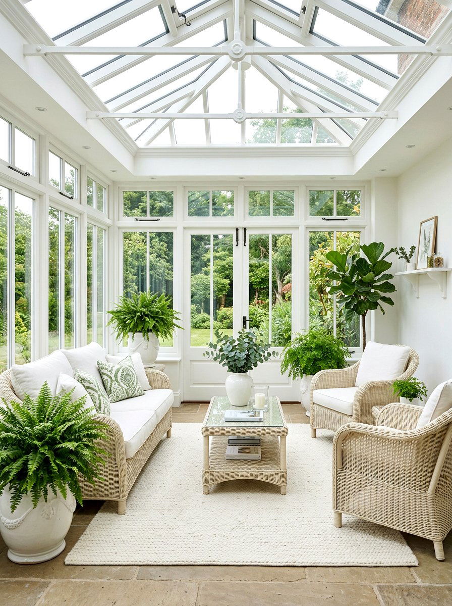 White Sunroom Decor - 25 Spring Warm White Decor Ideas