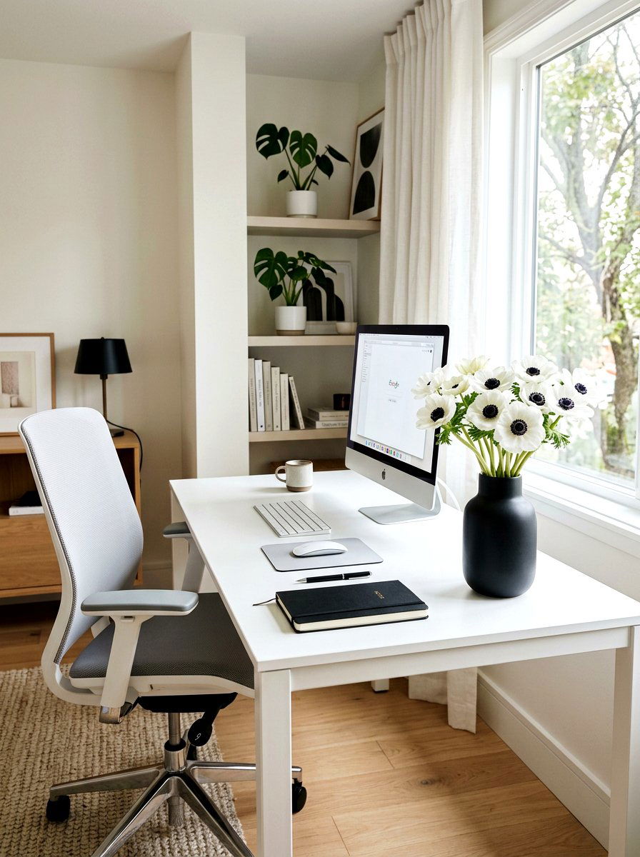 White anemone flower decor - 25 Spring Fresh Flower Ideas