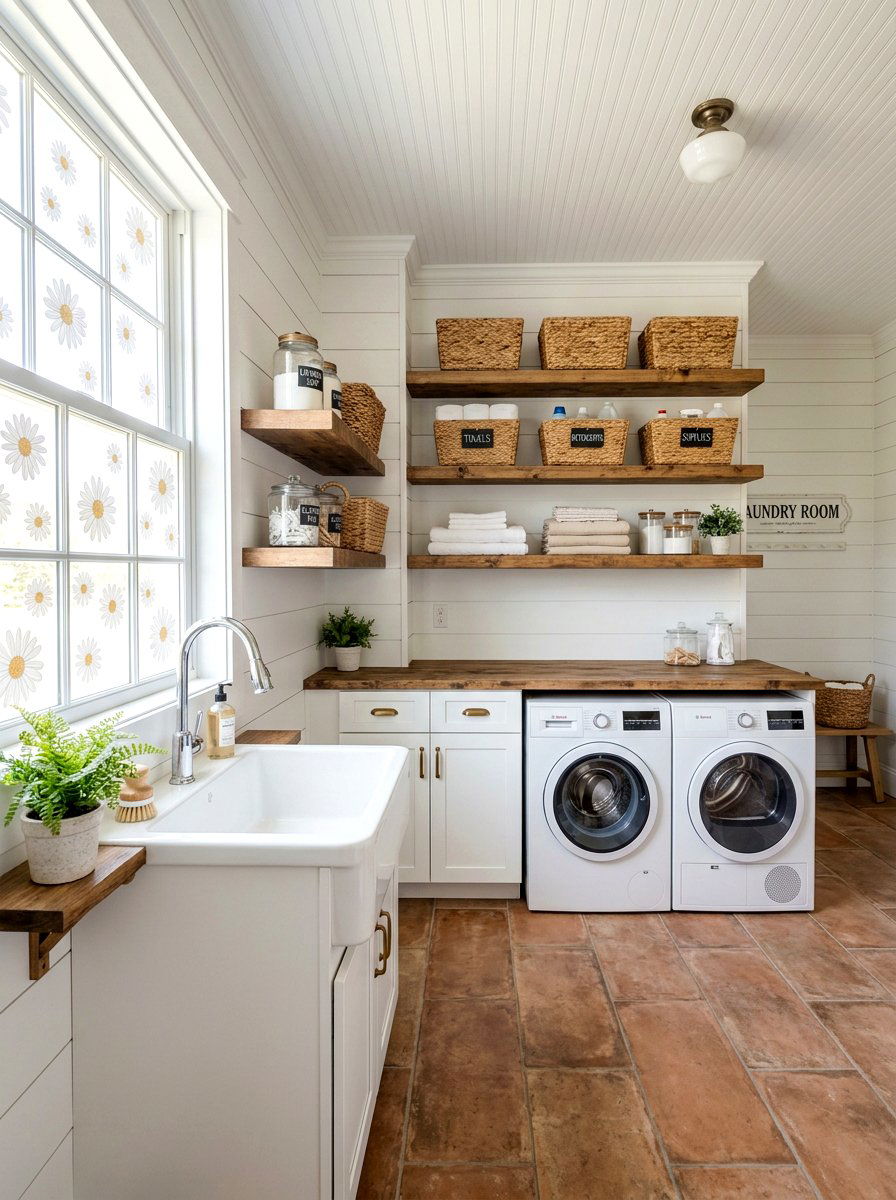 White daisy window decals - 25 Spring Window Cling Ideas