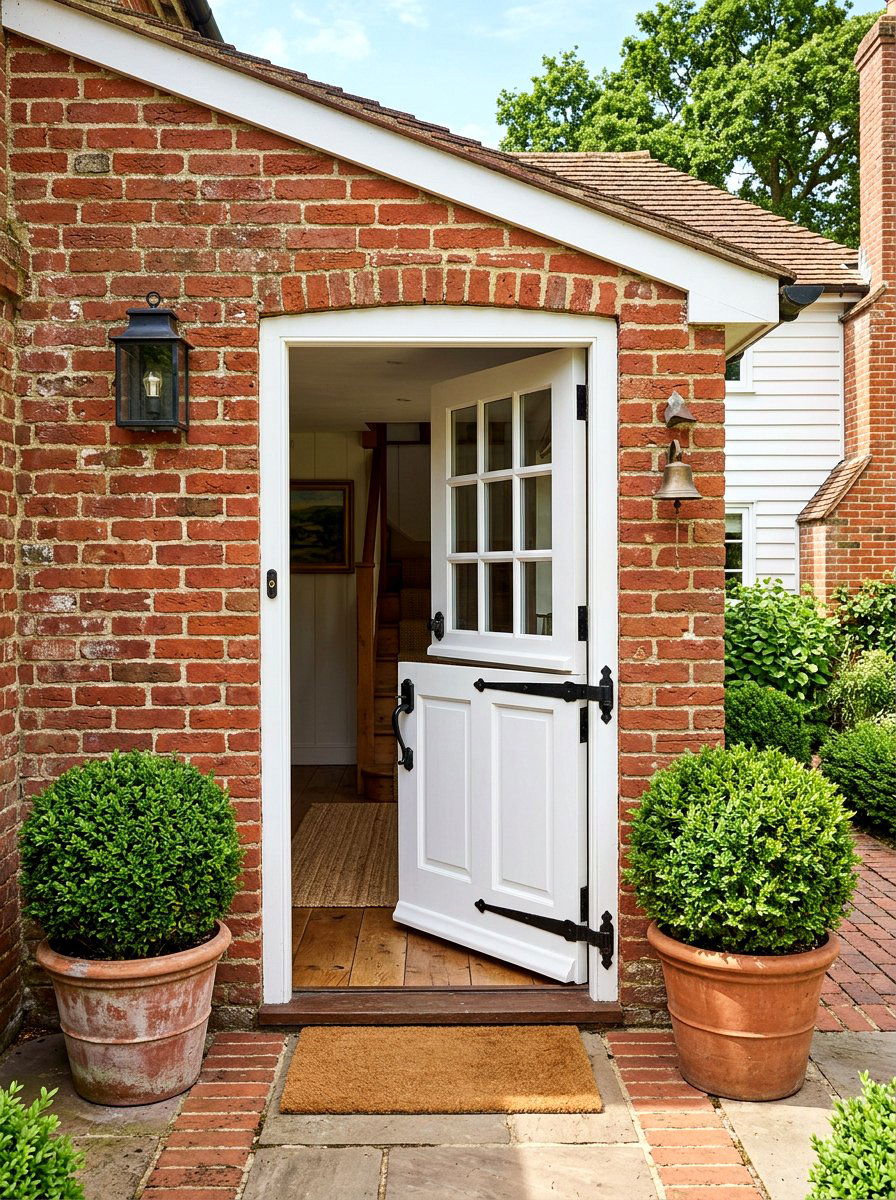 White farmhouse dutch door - 25 Spring Dutch Door Decor Ideas