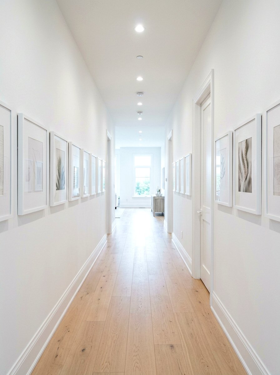 White hallway - 25 Spring White Decor Ideas