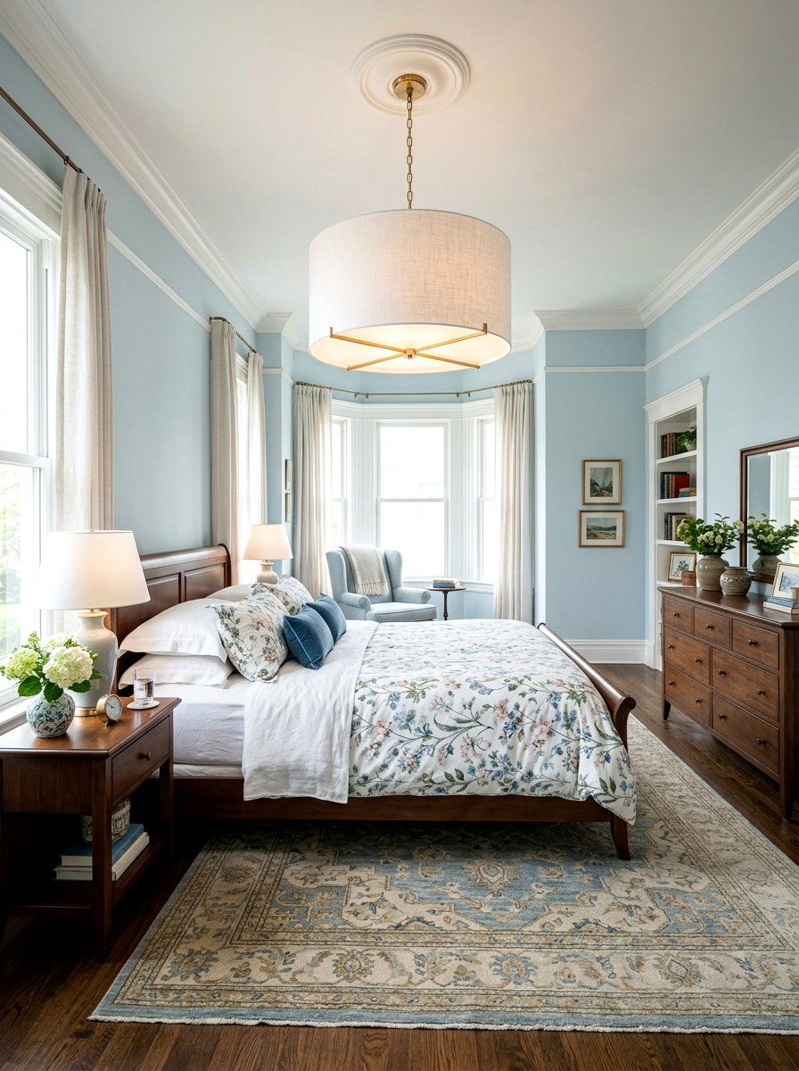 White linen drum pendant - 25 Spring Pendant Light Ideas