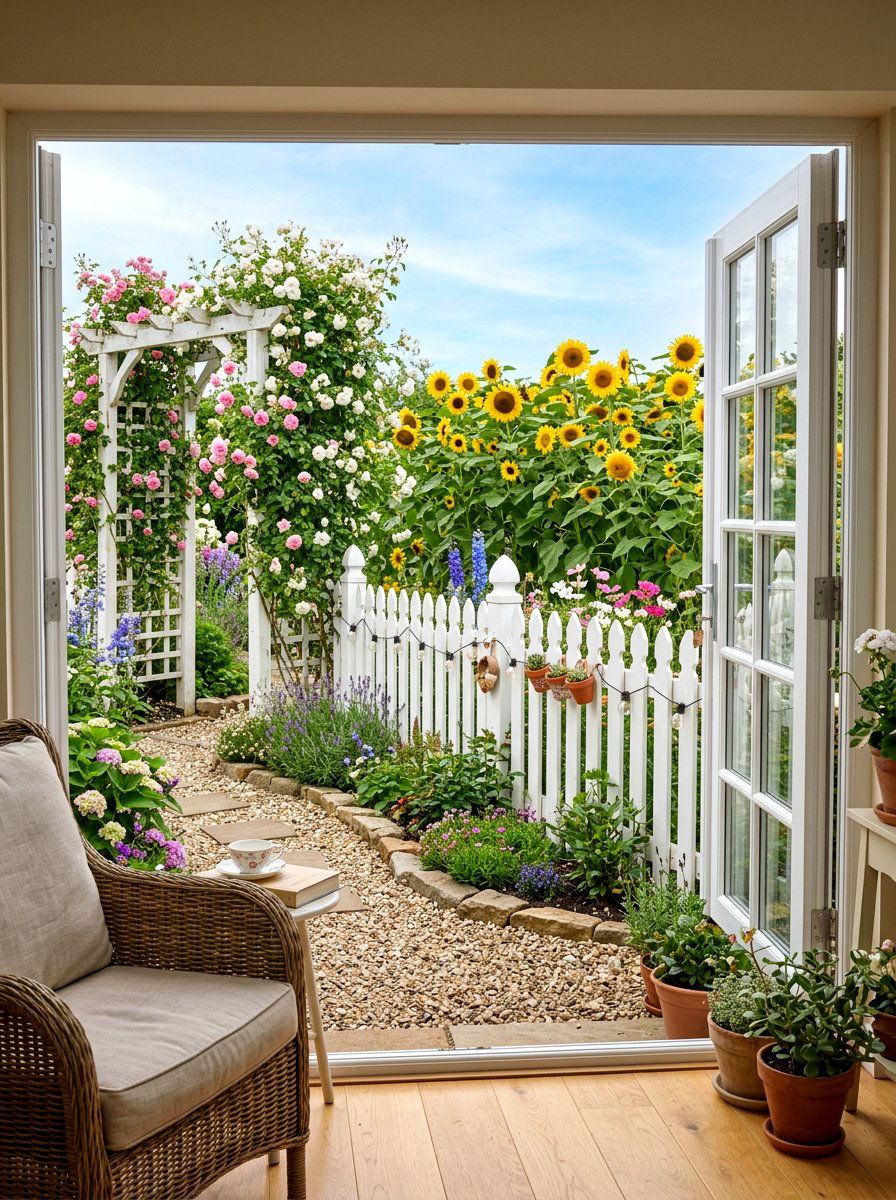 White picket fence decor - 25 Spring First Birthday Decor Ideas