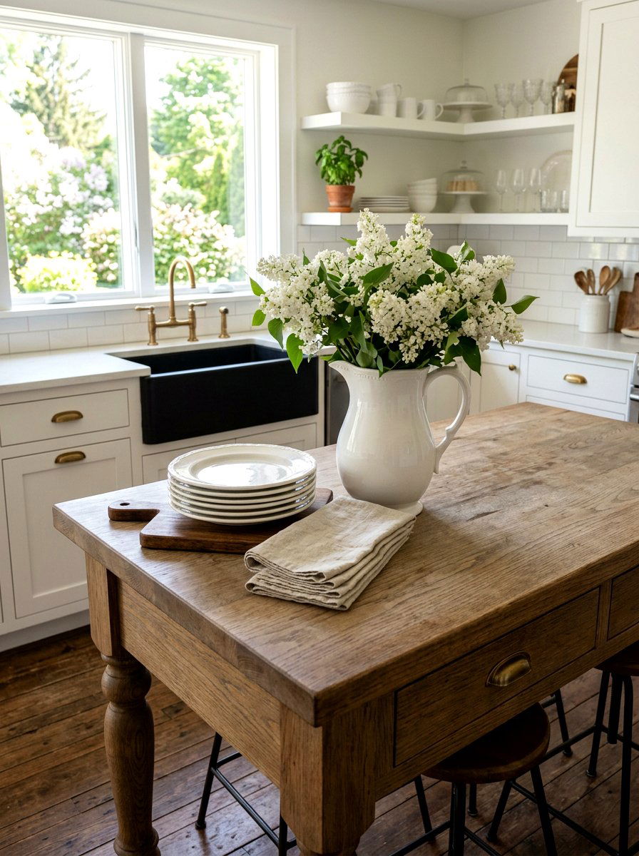 White pitcher kitchen - 25 Spring Kitchen Counter Decor Ideas