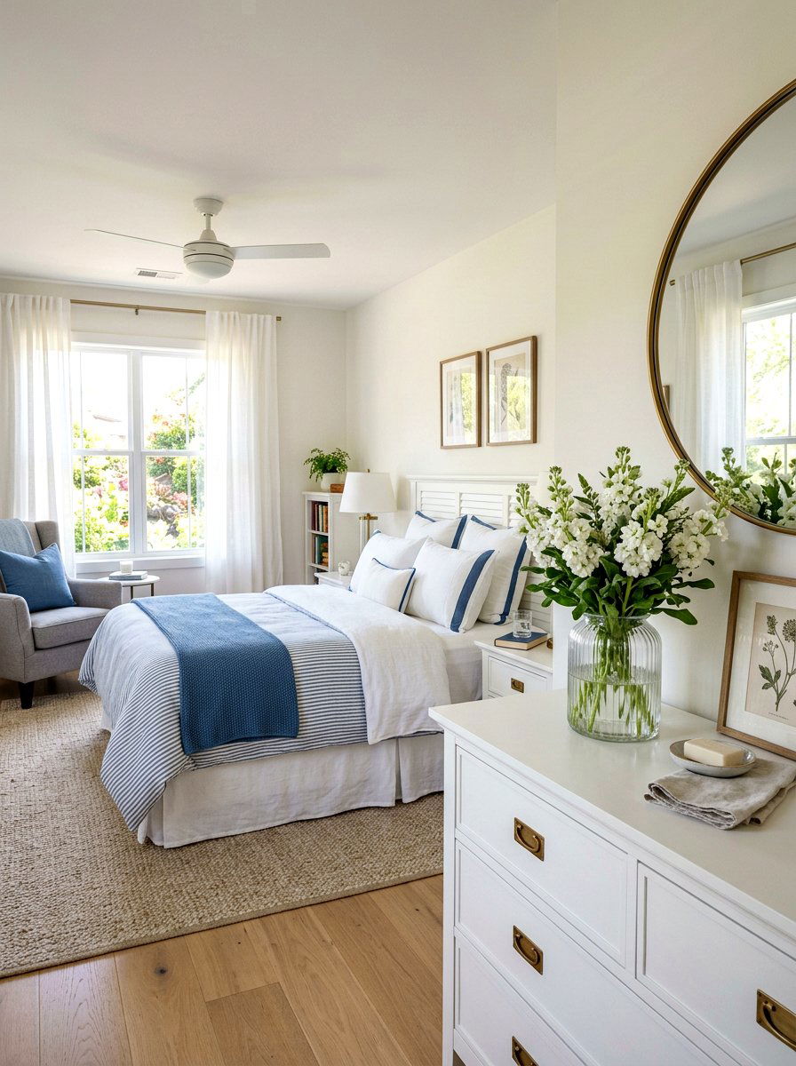 White stock flower arrangement - 25 Spring Fresh Flower Ideas