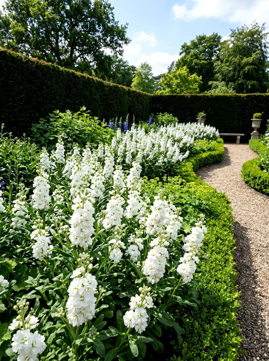 White stock flower garden - 25 Spring Stock Flower Ideas
