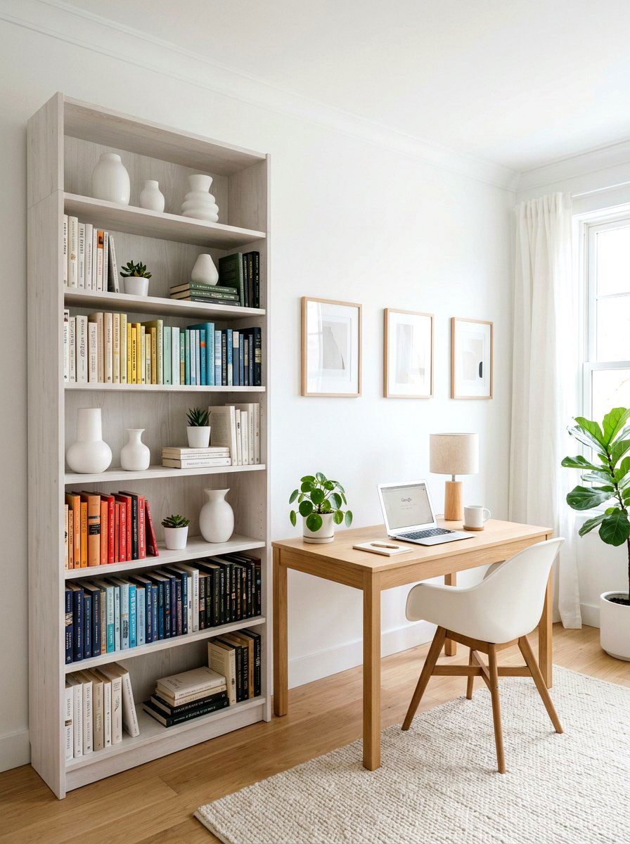 Whitewashed Bookcase - 25 Spring Whitewashed Furniture Ideas