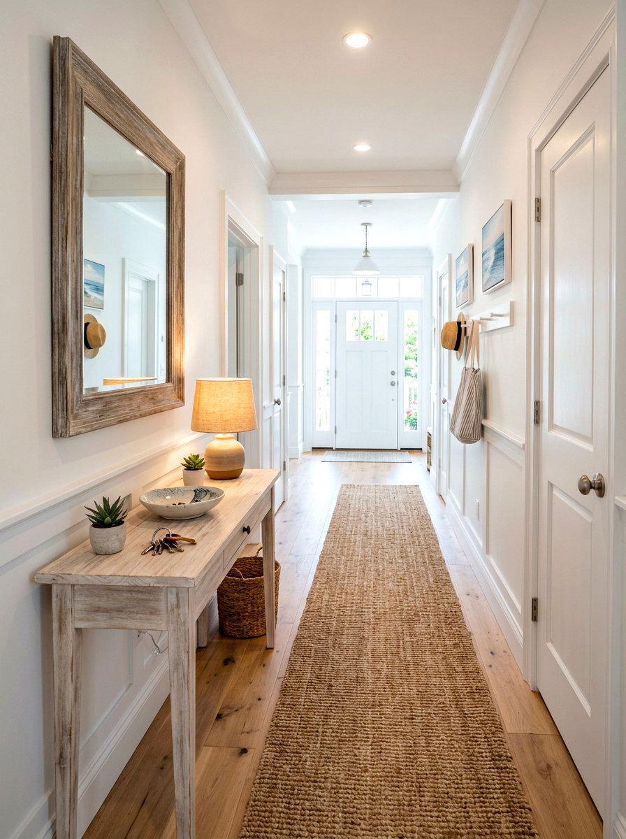 Whitewashed Console Table - 25 Spring Whitewashed Furniture Ideas