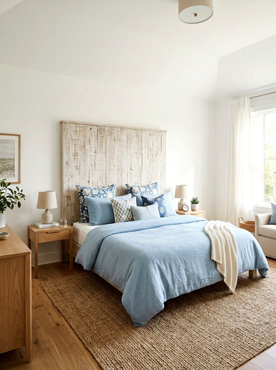 Whitewashed Headboard - 25 Spring Whitewashed Furniture Ideas