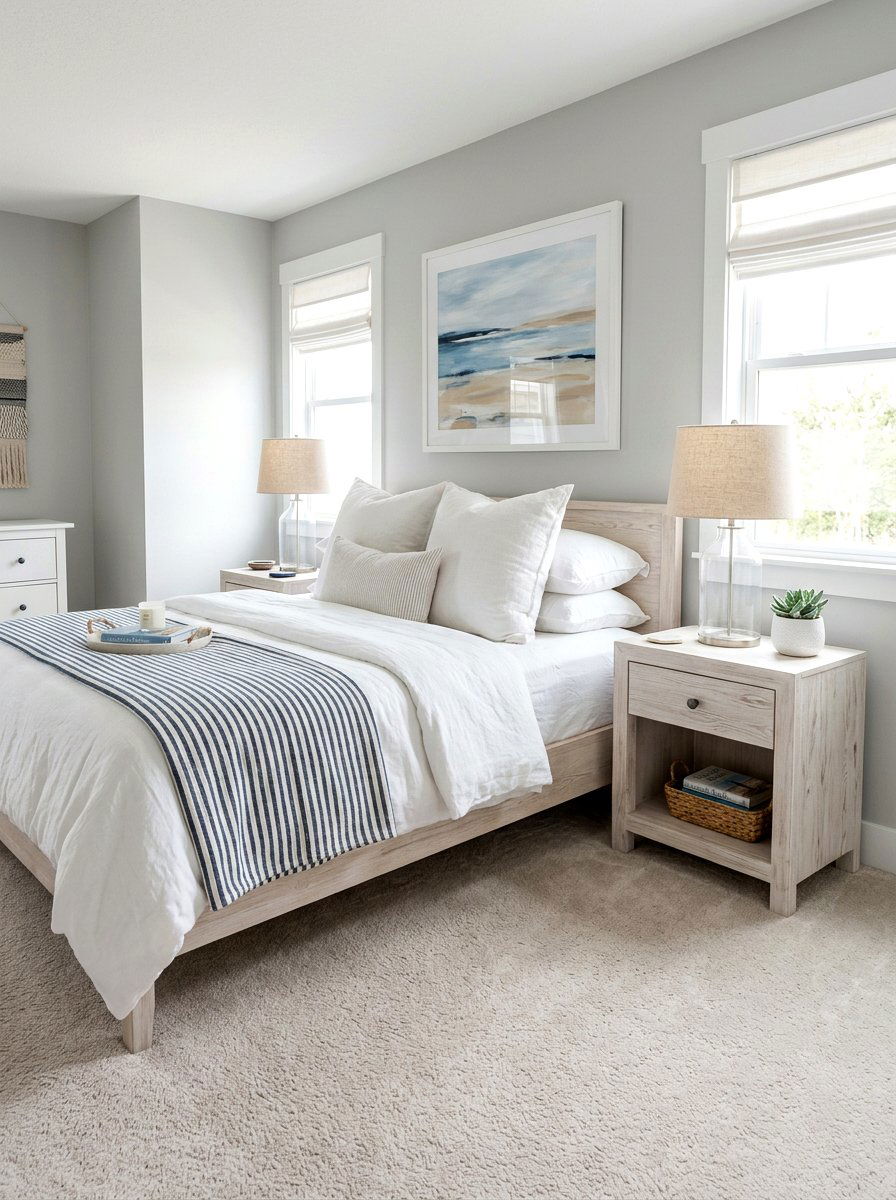 Whitewashed Nightstand - 25 Spring Whitewashed Furniture Ideas