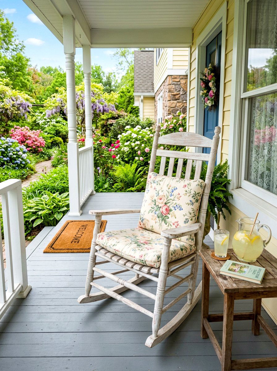 Whitewashed Rocking Chair - 25 Spring Whitewashed Furniture Ideas