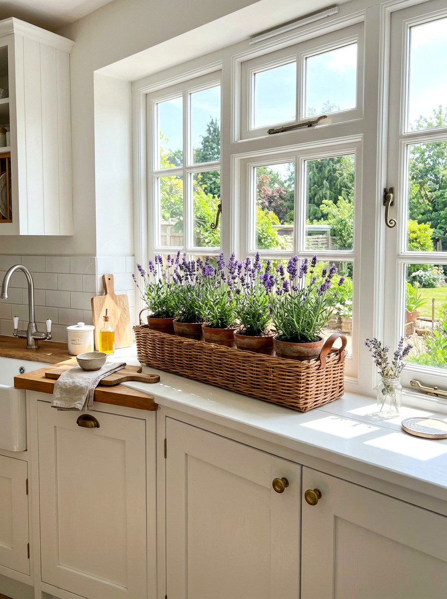 Wicker Basket Window Sill Planter - 25 Spring Wicker Basket Decor Ideas