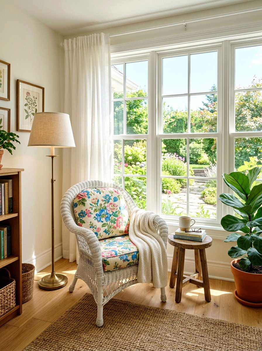 Wicker Chairs - 25 Spring Thrift Store Decor Ideas