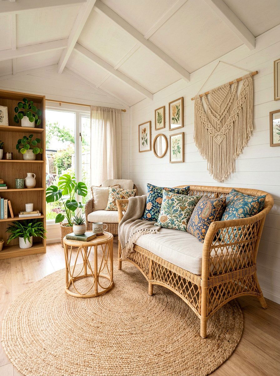 Wicker Furniture - 25 Spring She Shed Decor Ideas